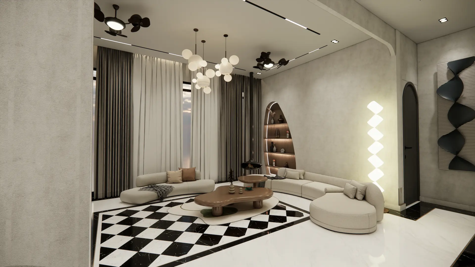 Saya Gold Indirapuram luxury apartment interiors